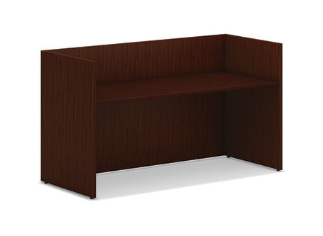HON Mod Reception Desk Shell Traditional Mahogany