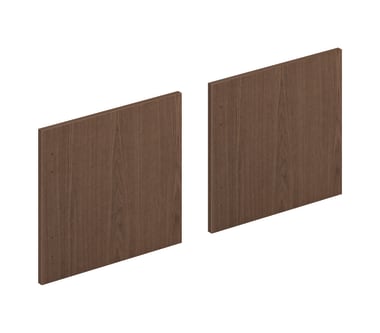 HON Mod Laminate Doors | Set of 2 | 66W | Sepia Walnut Finish
