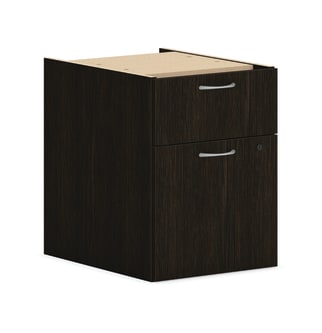HON Mod Hanging Pedestal | 1 Box  1 File Drawer | 15W | Java Oak Finish