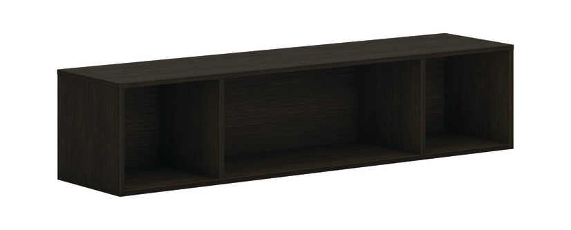 HON Mod Wall Mounted Storage | Open | 60W | Java Oak Finish