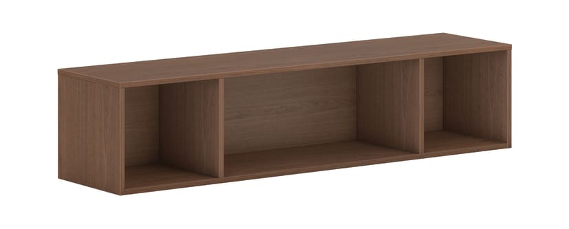 HON Mod Wall Mounted Storage | Open | 60W | Sepia Walnut Finish