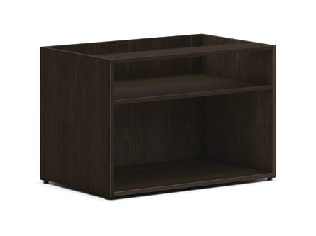 HON Mod Low Storage Credenza | Open | 30W | Java Oak Finish