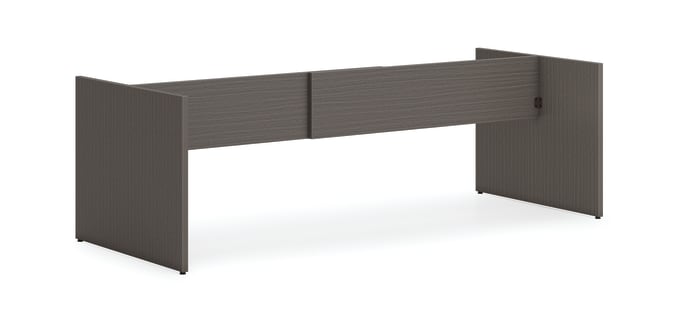 HON Mod Slab Base for 120 Conference Table Top | Slate Teak Finish