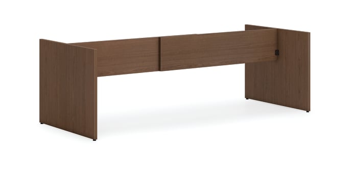 HON Mod Slab Base for 120 Conference Table Top | Sepia Walnut Finish
