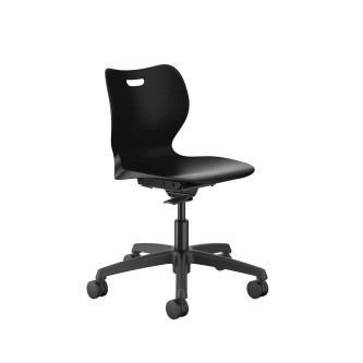 HON SmartLink Task Chair | Hard Casters | Onyx Shell | 18H