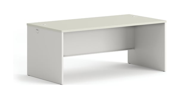 HON 38000 Series Desk Shell Silver MeshLight Gray