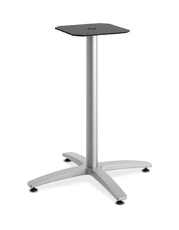 HON Between XBase | Seated Height | For 30 and 36 Tops | Textured Silver Finish