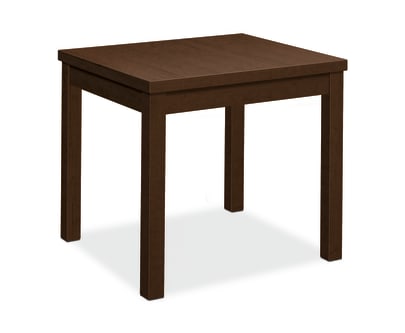 HON Occasional Laminate Straight Table | 24L X 20W | Mocha