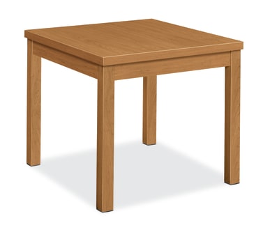 HON Laminate End Table | Flat Edge | 24W | Harvest Finish