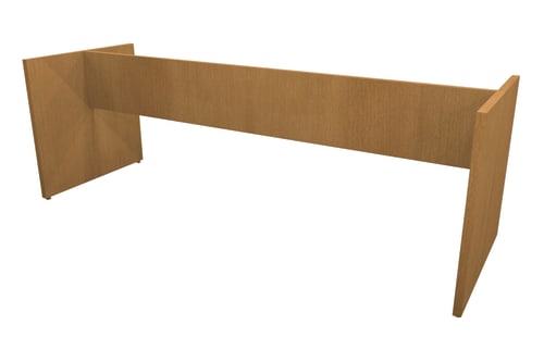 HON Preside Laminate Panel Base Kit for 60 Top| Stretcher Included | Harvest Finish