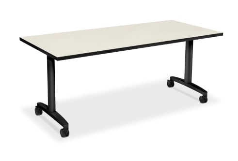 HON Huddle Table | Fixed Base | Silver Mesh Laminate | 72W
