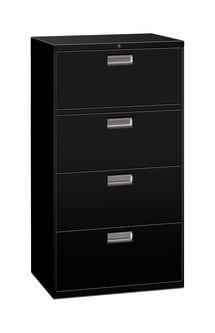 HON Brigade 600 Series Lateral File Black