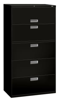 HON Brigade 600 Series Lateral File Black
