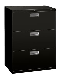 HON Brigade 600 Series Lateral File Black