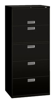 HON Brigade 600 Series Lateral File Black