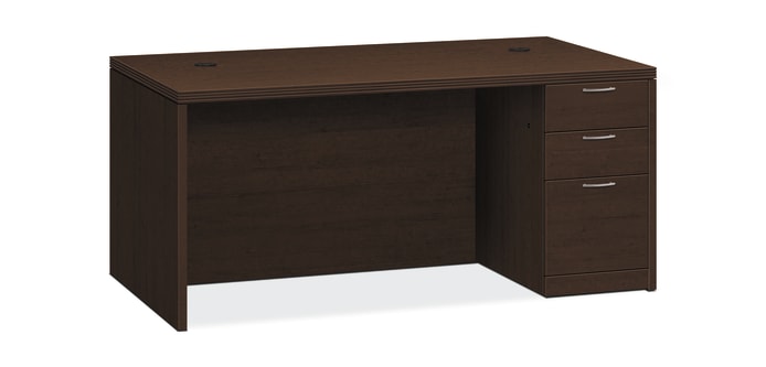 HON Valido Right Pedestal Desk Mocha