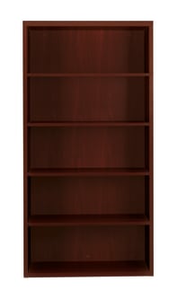 HON Valido Bookcase | 5 Shelves | 36W | Mahogany Finish