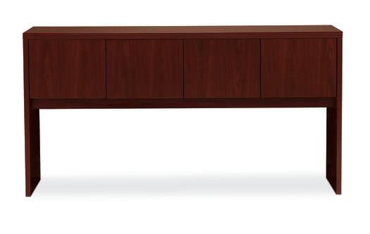 HON Valido StackOn Hutch | 4 Doors | 72W | Mahogany Finish