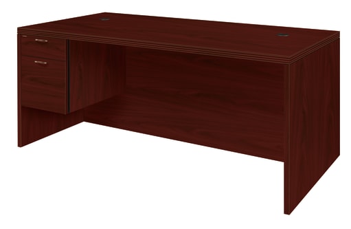 HON Valido Left Pedestal Desk Mahogany
