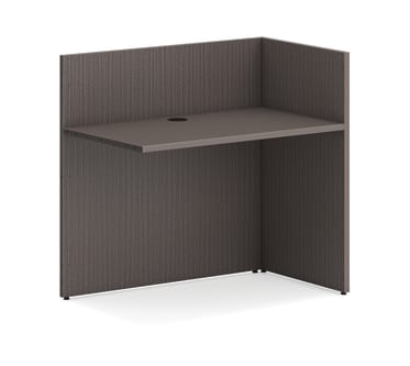 HON Mod Reception Desk Return Slate Teak