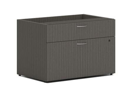 HON Mod Low Personal Credenza | 2 Drawers | 30W | Slate Teak Finish