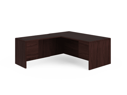 HON 10700 Series LWorkstation Mahogany