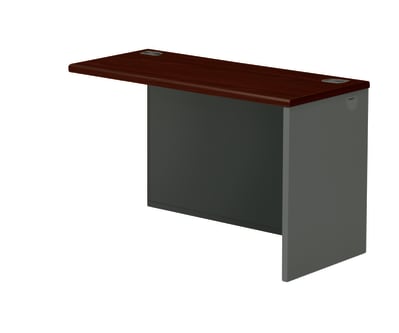 HON 38000 Series Right Return Shell MahoganyCharcoal