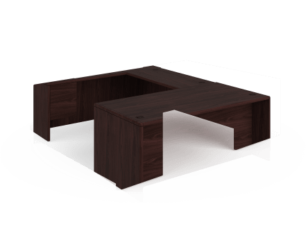 HON 10700 Series UWorkstation Mahogany