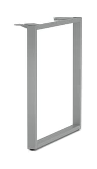 HON Voi Steel OLeg Support for Worksurface | 24D | Platinum Metallic Finish