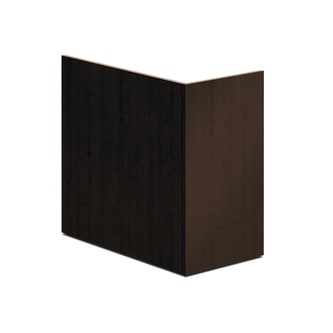 HON Voi Laminate End Panel Support for Worksurface | 30D | Mocha Finish