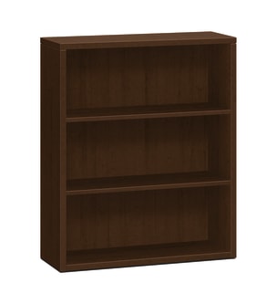 HON 10500 Series Bookcase | 3 Shelves | 36W | Mocha Finish