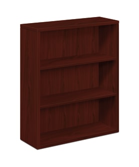 HON 10500 Series Bookcase | 3 Shelves | 36W | Mahogany Finish