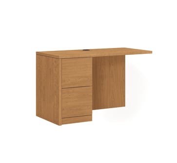 HON 10500 Series Left Return | 2 File Drawers | 48W | Harvest Finish