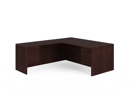 HON 10500 Series LWorkstation | Right Desk Return | 72W x 84D | Mahogany Finish