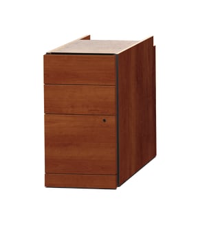 HON 10500 Series Mobile Pedestal | 2 Box  1 File Drawer | Cognac Finish