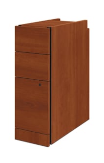 HON 10500 Series Narrow Profile Pedestal | 2 Box  1 File Drawer | 912W | Cognac Finish