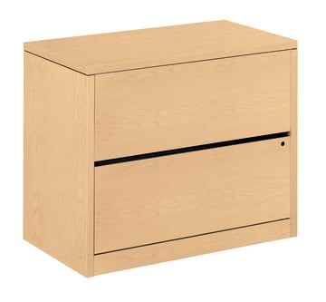 HON 10500 Series Lateral File | 2 Drawers | 36W | Natural Maple Finish