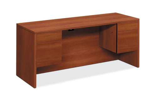 HON 10500 Series Credenza with Knee Space | 2 Box  1 File Drawer | 60W | Cognac Finish