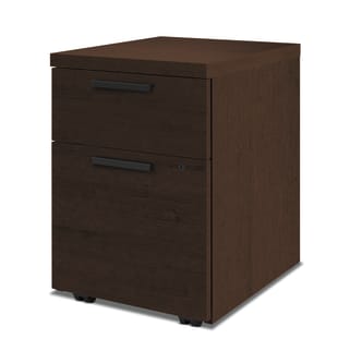 HON 10500 Series Mobile Pedestal | 1 Box  1 File Drawer | 1534W x 1834D | Mocha Finish