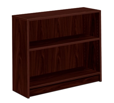 HON 1870 Series Bookcase | 2 Shelves | 36W | Mahogany Finish