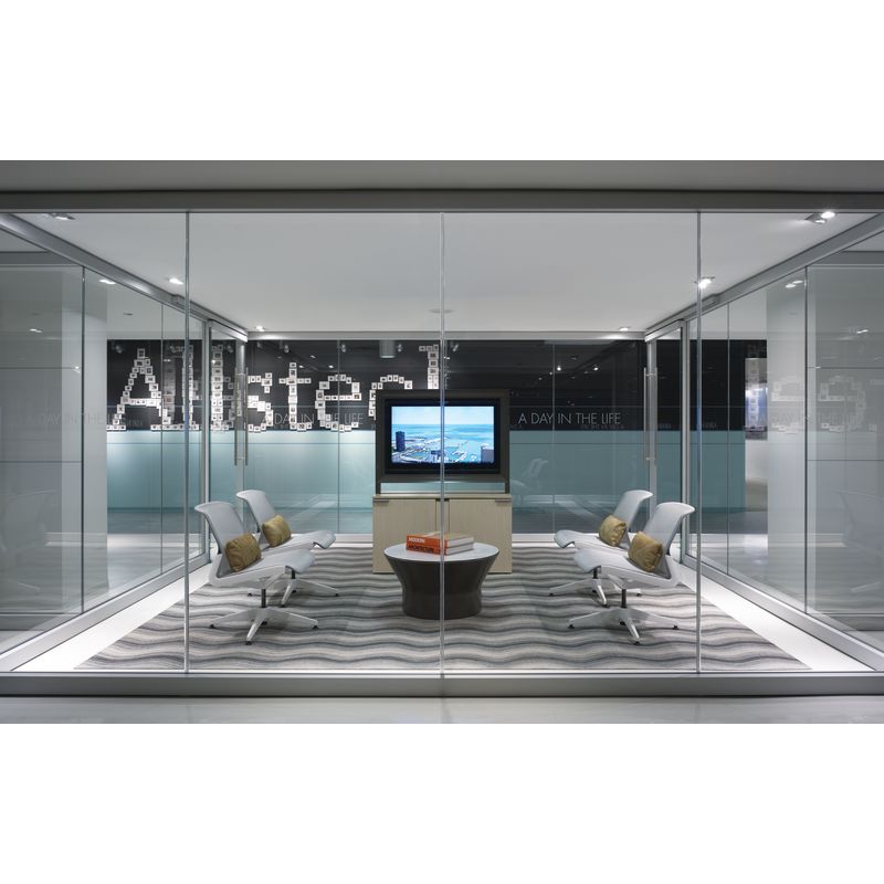 Allsteel, Casegoods, View makes meetings more mobile than ever, thanks to a movable electronic display/marker board cabinet.