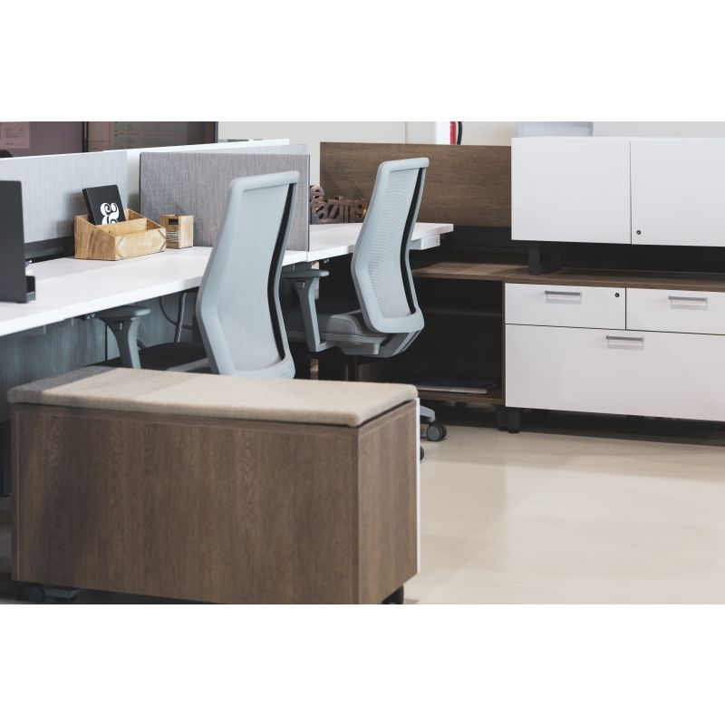 Allsteel, Casegoods, Involve laminate storage helps you stay organized, whether it’s in the enclosed or open office. Towers