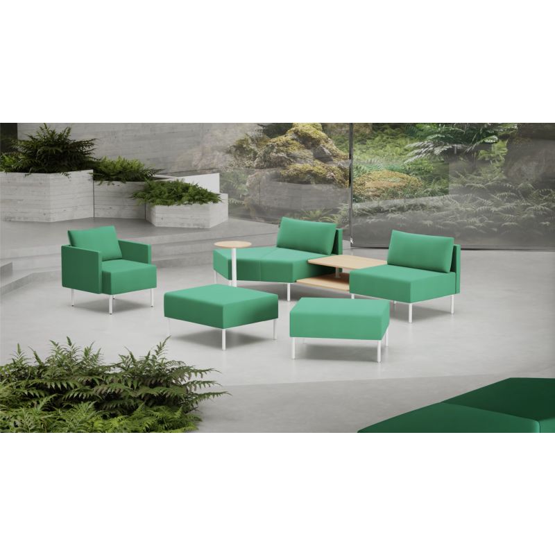 HBF, Seating, Todd Bracher’s latest collection for HBF reimagines modular seating for public spaces with a compelling new