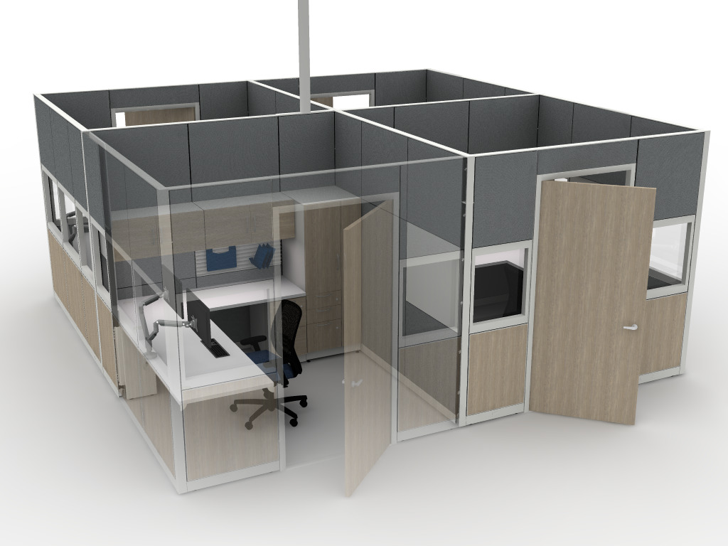 Abound - Private Office with Hinged Door Planning Typical