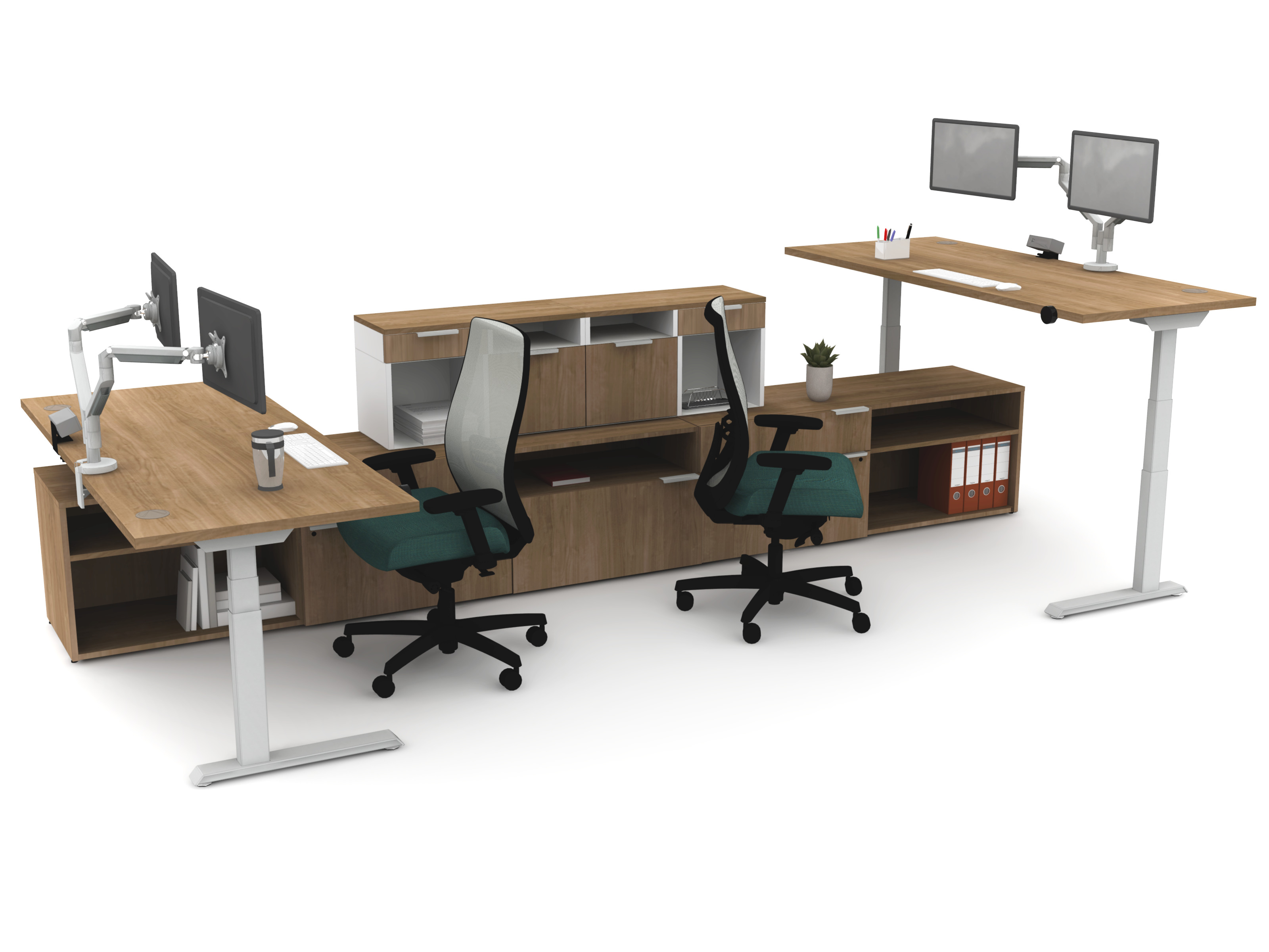 Voi - Double Height Adjustable Station Planning Typical