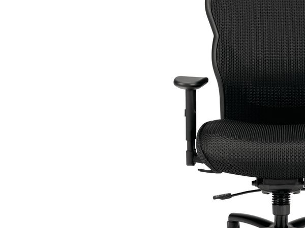 Wave mesh task chair in Black