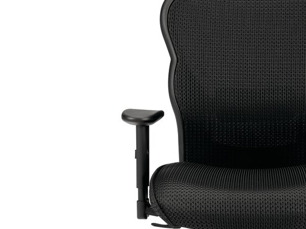 Wave mesh task chair in Black