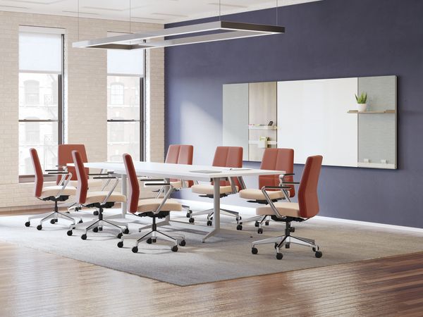 Cofi managerial back chairs with Preside table.