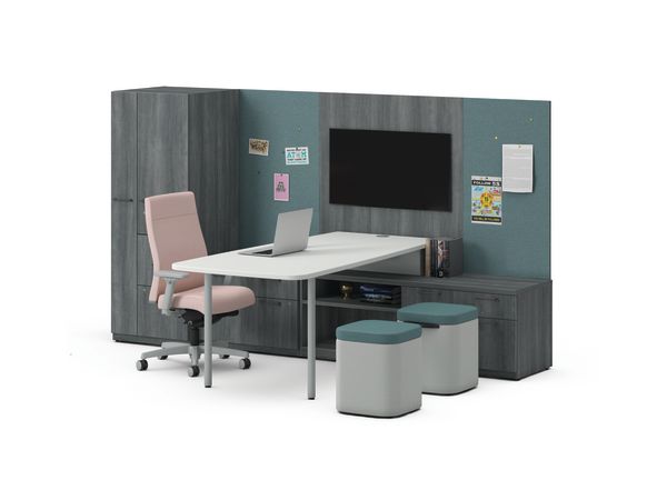 Concinnity Desking with Ignition and Astir Seating, and Workwall Tiles.