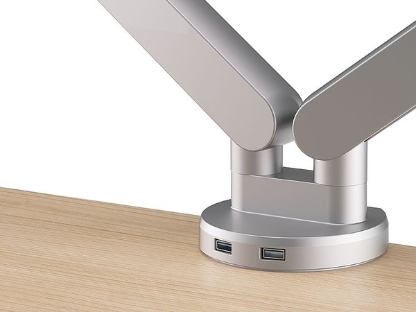 Dual Monitor Arms with two USB ports